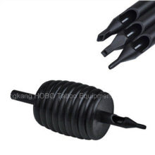 Cheap 38mm Disposable Silicone Soft Tattoo Grips with Black Tips